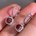 thumbnail image 1 of New Trendy Square Shape Drop Earrings Elegant Female Dangle Earring, 1 of 1