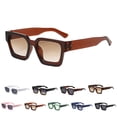 thumbnail image 1 of Trendy Square Sunglasses for Men Women Fashion Thick Rectangle Sun Glasses UV Protection Shades Designer Style, 1 of 5