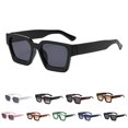 thumbnail image 1 of Trendy Square Sunglasses for Men Women Fashion Thick Rectangle Sun Glasses UV Protection Shades Designer Style, 1 of 11