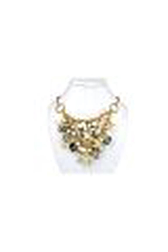 Trendy Starfish and Conch Bib Necklaces with Iron Chains and Brass Lobster Claw Clasps Golden 18.9 inch(48.2cm)