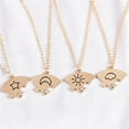 thumbnail image 1 of Trendy Stars-Moon-Sun-Clouds Splice Necklace - Best Friend & Couple Sweater Chain Accessory, Stylish Alloy Pendant for Everyday Wear, 1 of 5