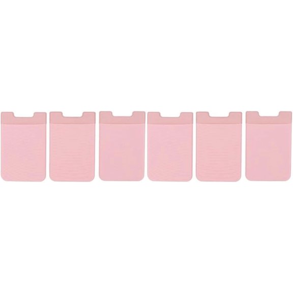 Trendy Stickers Trendy Stickers 6 pcs Phone Pouch Ultra- Slim Self Adhesive Holder Cell Phone Back Patch Pocket ()