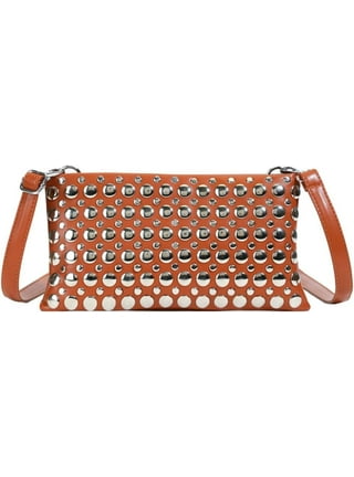 studded leather mini boston bag Y2K 00s Diesel archive leather bag