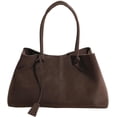 thumbnail image 1 of Trendy Suede Shoulder Bag for Women Casual Purse Large Tote Bag Handbag Top Handle Satchel Commuter Underarm Bags, 1 of 7