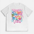 thumbnail image 1 of Trendy Summer Vibes Graphic Tee – Women’s Colorful Casual Cotton Tops, 1 of 5