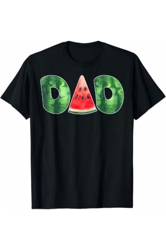 Trendy Summer Watermelon Dad Daddy Papa Men's Watermelon Tee T-Shirt