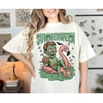 thumbnail image 1 of Trendy Summerween T-shirt, Funny Zombie Pool Float T-shirt, Halloween in Summer Spooky Beach Flamingo Shirt, Retro Creepy Cute Shirt TH140621, 1 of 5