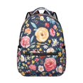 thumbnail image 1 of "Trendy Sunflower Themed Backpack with Flowers Print - Durable Water-Resistant School Backpack for Women & Teens, Padded Shoulder Straps, Spacious Interior for Daily Use", 1 of 6