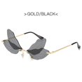 thumbnail image 1 of Trendy Sunglasses: Exaggerated Gradient, Metal Frame, AC Lens, Personality, Hip Hop, Unisex Style, Colorful Beach Glasses, 1 of 2