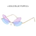 thumbnail image 1 of Trendy Sunglasses: Exaggerated Gradient, Metal Frame, AC Lens, Personality, Hip Hop, Unisex Style, Colorful Beach Glasses, 1 of 2