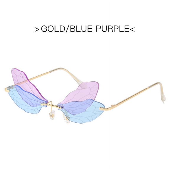 Trendy Sunglasses: Exaggerated Gradient, Metal Frame, AC Lens, Personality, Hip Hop, Unisex Style, Colorful Beach Glasses