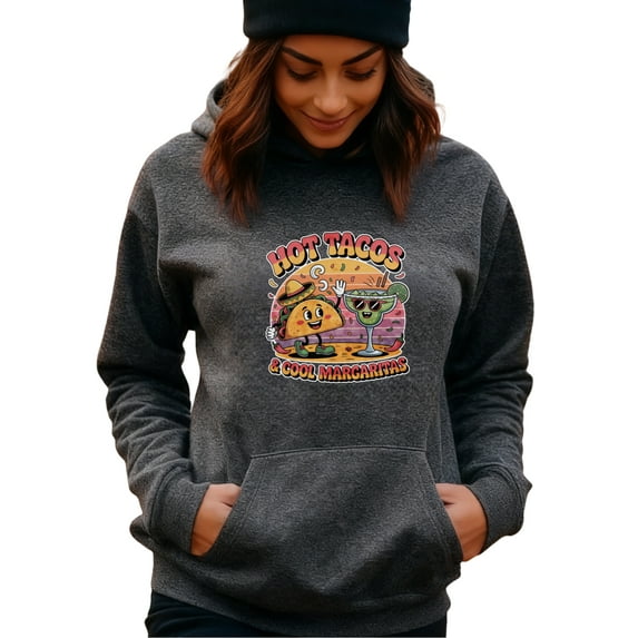 Trendy Taco Outfit Hoodie for Men and Women, Unisex Pullover Hooded Sweatshirt, Comfortable Cotton Poly Blend, Casual Streetwear Outfit
