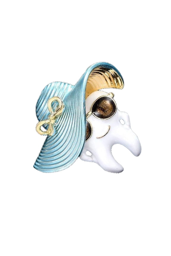 Novelty Oil Drip Teeth Jewelry Lightweight Sturdy Metal Pin For Adding Personality To Bags Hats Or Clothing Ensembles