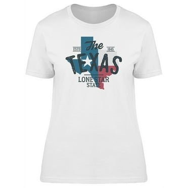 Trendy Texas State T-Shirt Women -Image by Shutterstock, Female Small