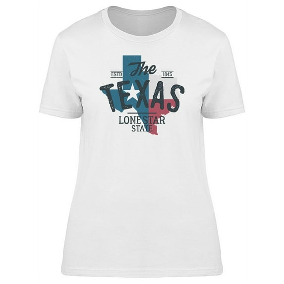 Trendy Texas State T-Shirt Women -Image by Shutterstock, Female XX-Large