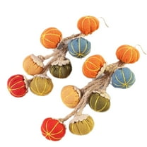 Trendy Thanksgiving Day Earrings for Women Handmade Fabric Pumpkin Sunflower Dangle Statement Jewelry Decoration