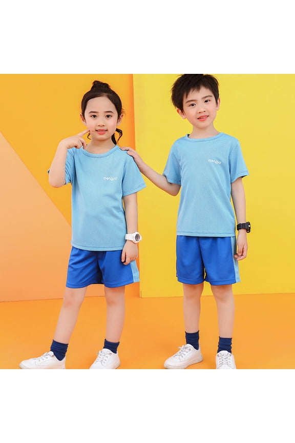 Trendy Toddler Boys Outfits 2PCS Sports Set for Active Play Stylish Short Sleeve Tops and Cozy Shorts for Summer Adventures