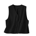 thumbnail image 1 of Trendy Tops For Women 2025 Sevevn Womens Linen Vest Tops Casual Button Down Sleeveless Blazer Spring Jackets Summer Tops For Women, 1 of 9