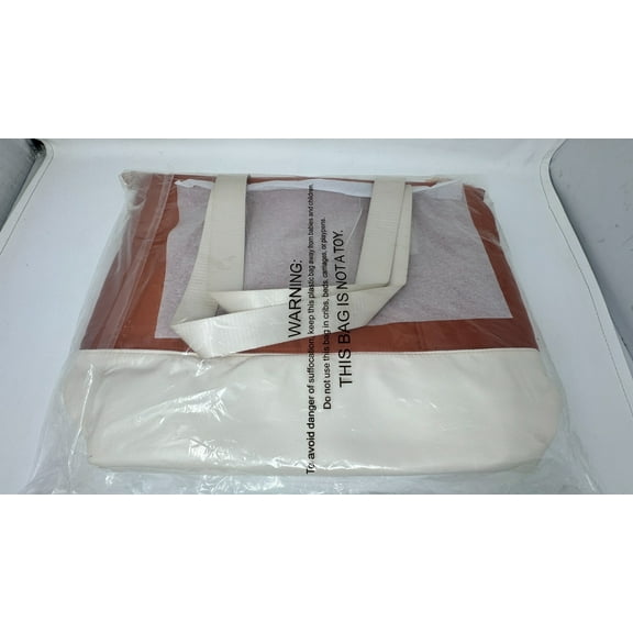 Trendy Tote Bag for Women for Travel, Work, (Rust)