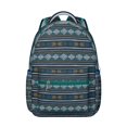 thumbnail image 1 of Trendy Tribal Print Backpack - Boho Style Rucksack with 17" Laptop Pocket | Durable College Bookbag for School, Work & Travel, Water-Resistant & Fashionable, 1 of 6