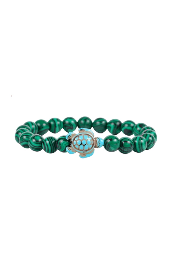 Trendy Turtles Bead Bracelet Designs with Turquoise and Rose Quartz Beads