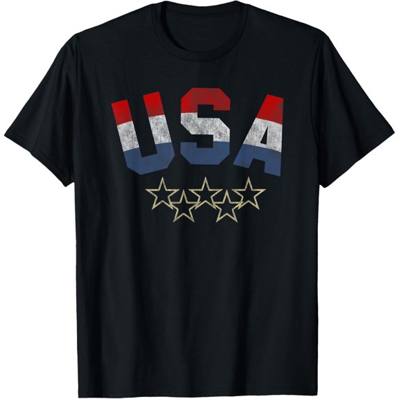 Trendy USA 1894 Red White And Blue Stripped T-Shirt men and women can wear, black, white, gifts