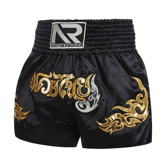 Trendy Unisex Boxing Shorts Perfect for mma Muay Thai Training Routines Xxxl Black