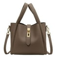 thumbnail image 1 of Trendy Vintage Bucket Bag Women's Crossbody Bucket Bag Work Handbag Carry all Shoulder Bag with Adjustable Strap (White), 1 of 7
