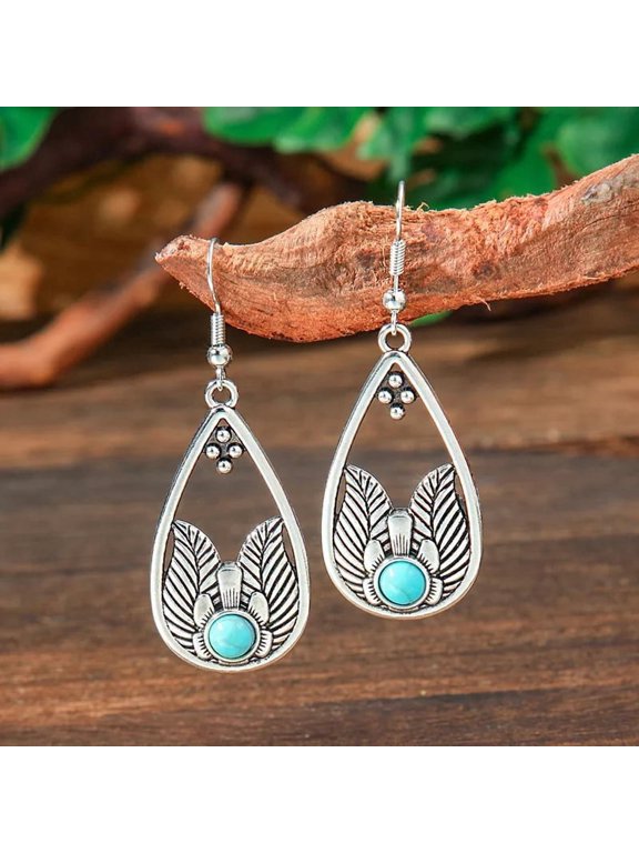 Trendy Vintage Geometric Drop Dangle Earrings Beads Boho Earrings