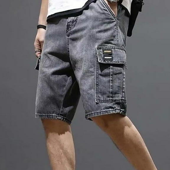 Trendy Vintage Urban Casual Jeans for Men Summer Daily Wear Chic and Versatile Look Comfortable Stylish Denim Pants