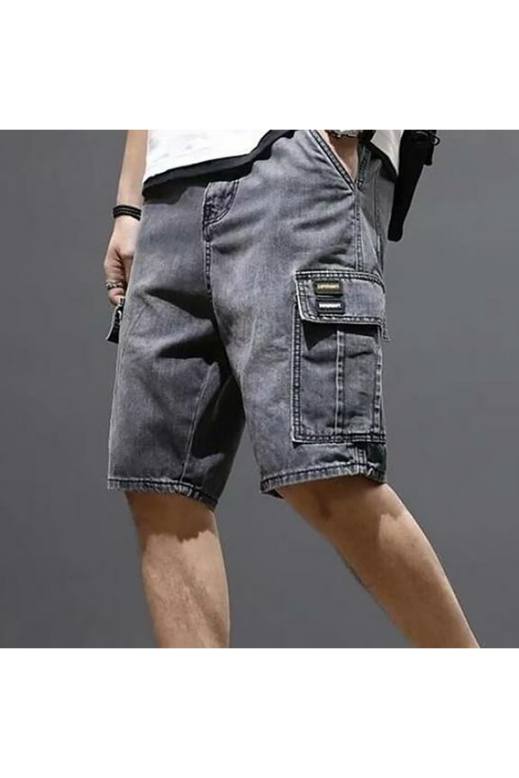 Trendy Vintage Urban Casual Jeans for Men Summer Daily Wear Chic and Versatile Look Comfortable Stylish Denim Pants