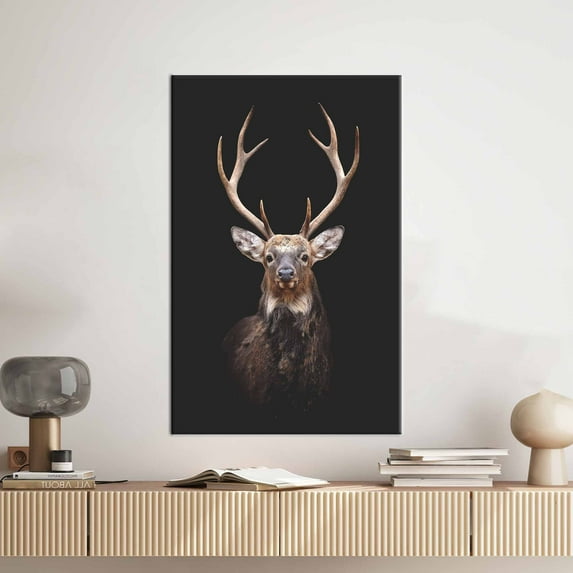 Trendy Wall Art, Animal Canvas Art, Animal Photo Art Canvas, Deer Photography, Farmhouse Art, Deer Canvas Print, Canvas Wall Decor - Gallery Wrapped