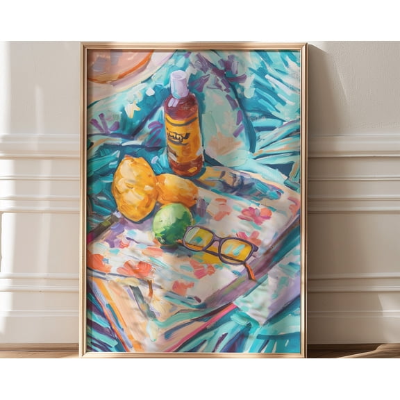 Trendy Wall Decor, Beach Decor, Summer Home Decor, Beach House Decor, Wall Art, Costal Art Prints, Sunset Wall Art, Magazine Cover Art, 24x36 UNFRAMED