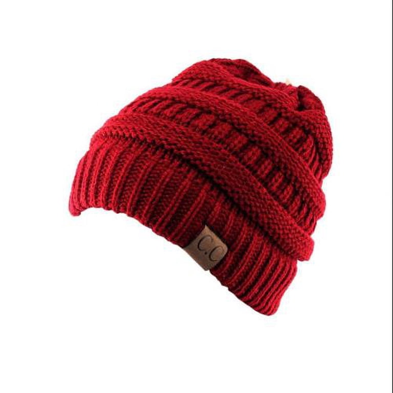 Trendy Warm Chunky Soft Stretch Cable Knit Slouchy Beanie  display picture 1