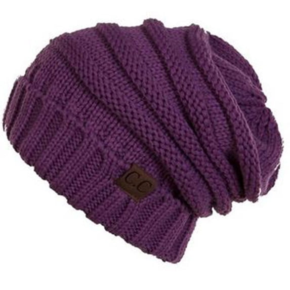 Trendy Warm Comfortable Soft Knit Oversized Slouchy Unisex Beanies