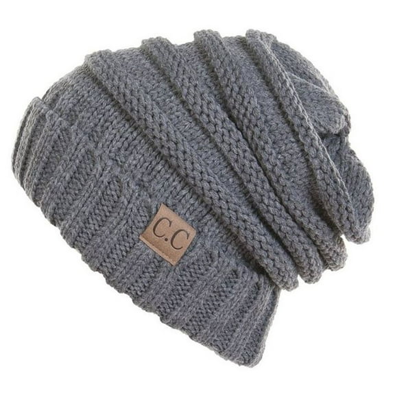 Trendy Warm Comfortable Soft Knit Oversized Slouchy Unisex Beanies