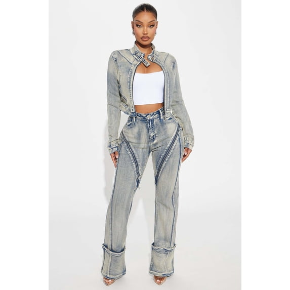 Trendy Wash Denim Co-ord Set