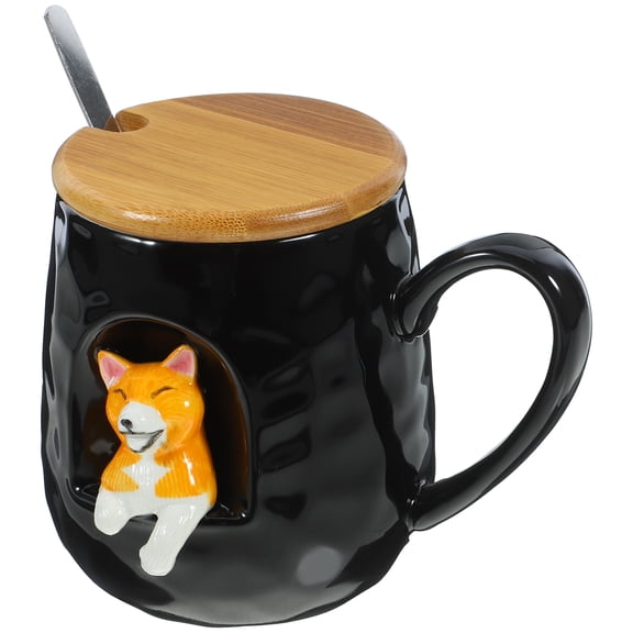 Trendy Water Cup Coffee Cups with Lids Ceramic Mug Office Home Juice Mugs Espresso Lovers