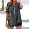 thumbnail image 1 of Trendy Women Shirts For Everyday Wear Stylish 3/4 Sleeve Design Pocket Detail For Denim And Casual Pants Ideal For Summer Fashion Graphic T Shirt Womens Tops Short Sleeve Dressy Quarter Length Sleeve, 1 of 6