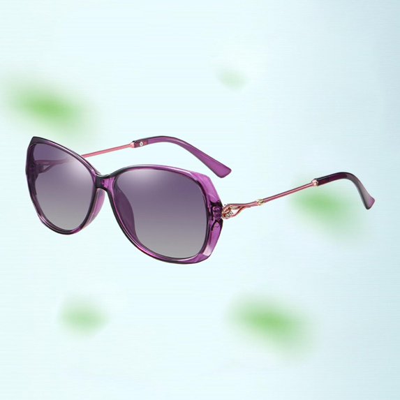 Trendy Women Sunglasses Polarized Driving Sports Traveling Diamond-Bordered Non-slip Eyewear Eye Glasses