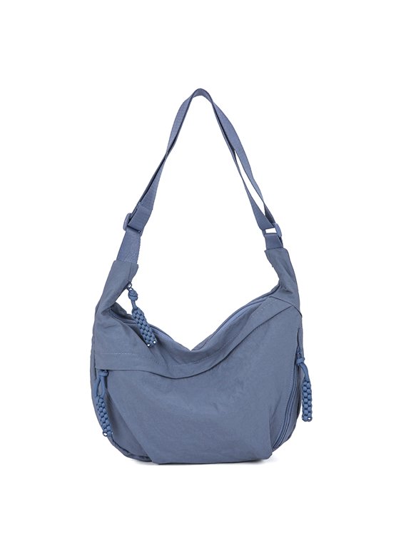 Trendy Women's Soft Cloth Shoulder Bag Solid Color Student Casual Style Big Handbags Crossbody Bags For Women Shoulder Hobos Bag