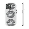 thumbnail image 1 of Trendy Y2K Kiss iPhone Case – Tough Glossy Aesthetic Phone Cover with Cool Retro Graphic Design, Protective Case for iPhone 16/15/14/13/12/11 Pro Max, 1 of 5