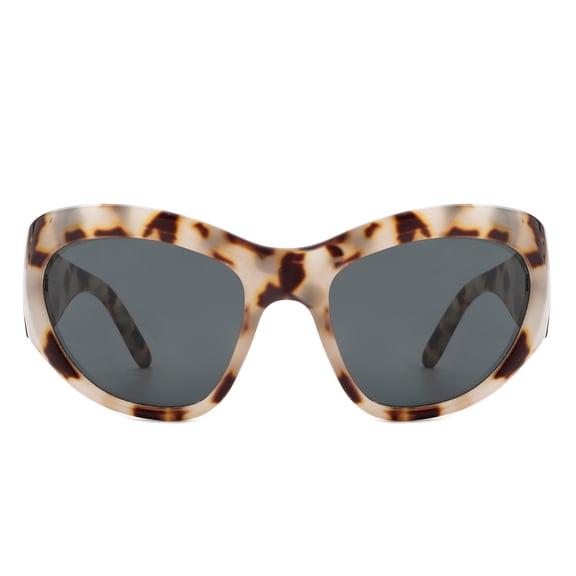 Trendy Y2k Sunglasses Women Men Oversized Shield Sunglasses Fashion Wrap Around Futuristic Glasses