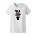 thumbnail image 1 of Trendy Zebra With Glasses T-Shirt Women -Image by Shutterstock, Female Large, 1 of 2