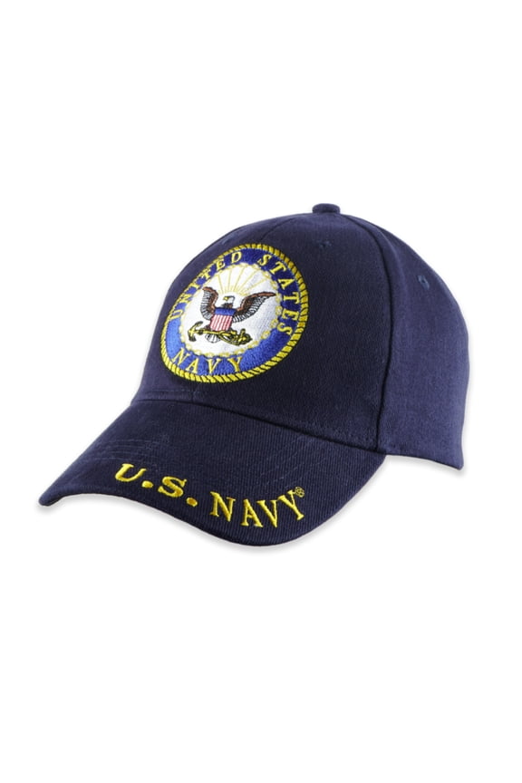 | United States Navy 100% Cotton Hat Cap | Officially Licensed Snapback Cap for All Seasons | Adjustable Size Ideal Gift for Patriotic Americans, Family & Friends