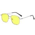 thumbnail image 1 of Trendy fashion sunglasses, personalized double beam street shooting sunglasses, made of metal, 1 of 5