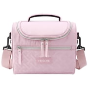 WOMENS ANTI-STAIN LUNCH BAG, 8L Purple Waterproof Tote with Front Pocket and Carry Hook.