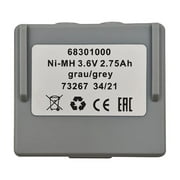 TrendyChic 1-Pack 68301000 68300900 3.6V 2750mAh Ni-MH Rechargeable Battery for Remote Control Grey Battery