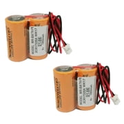 TrendyChic 2-Pack MR-BAT6V1 2CR17335A WK17 6V 1650mAh Non-Rechargeable Lithium Battery