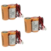 TrendyChic 3-Pack MR-BAT6V1 2CR17335A WK17 6V 1650mAh Non-Rechargeable Lithium Battery